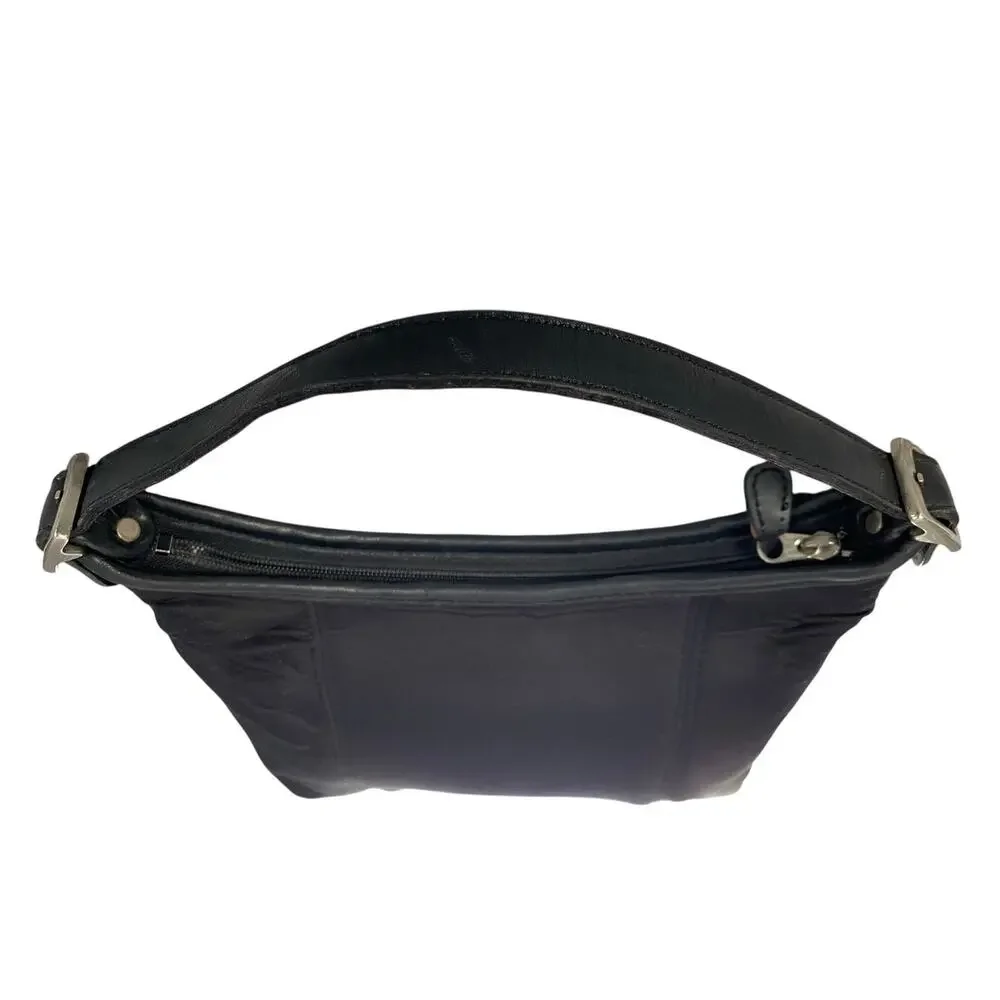 Coach Neo Crescent Shoulder Bag Hand Bag Black Neoprene Vintage Y2K 90s - Picture 6 of 16